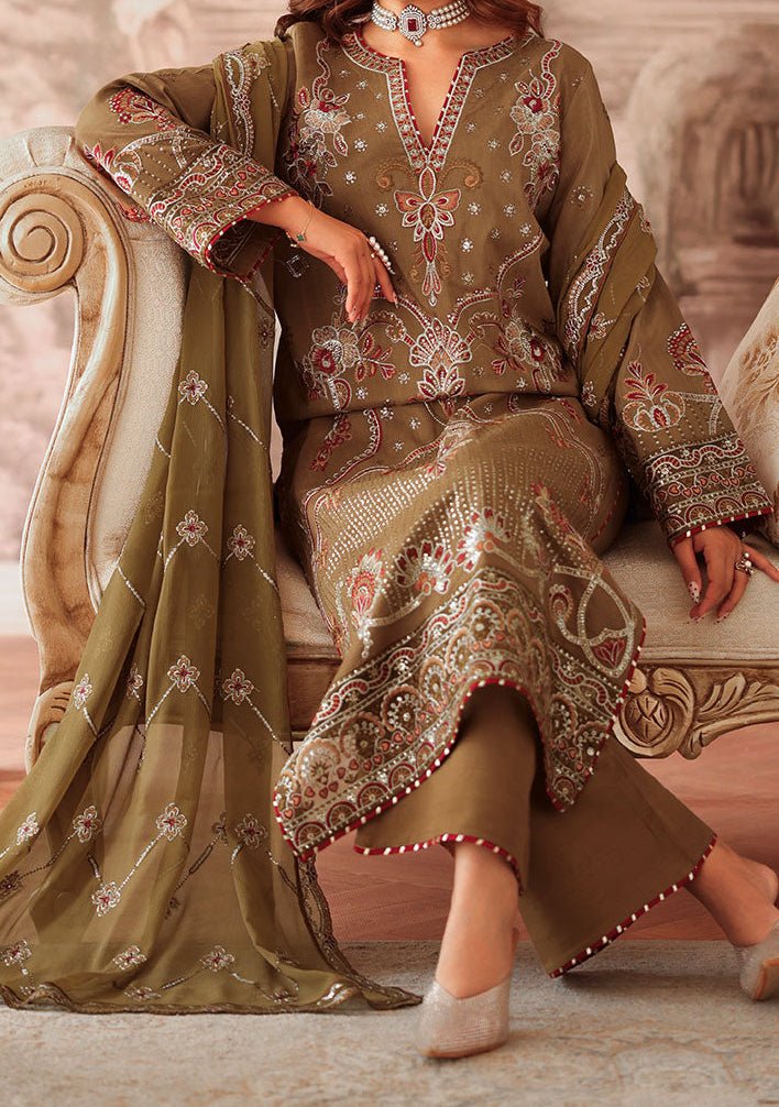 Ramsha Aangan Pakistani Embroidered Silk Dress - db30379