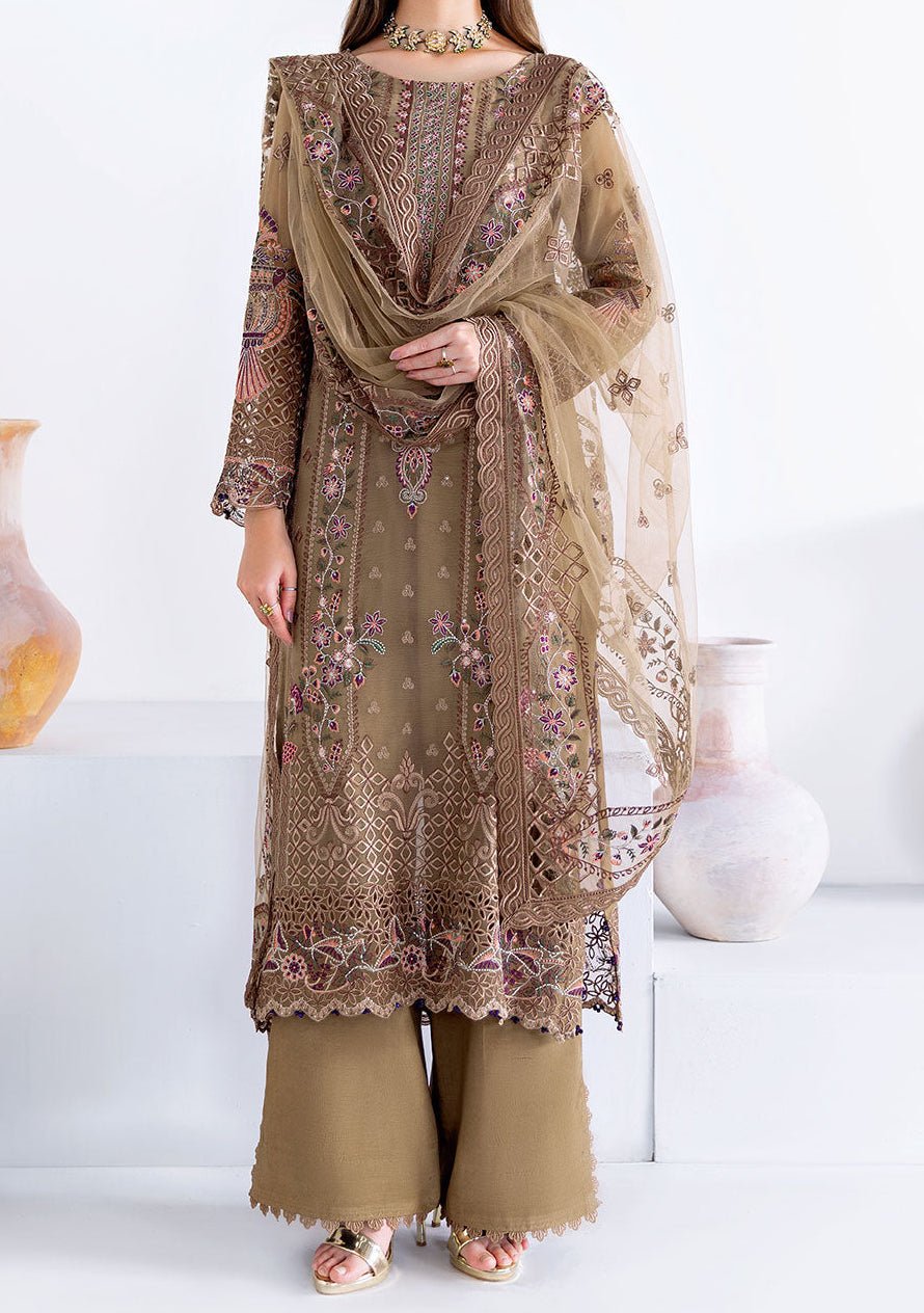 Ramsha Arzoo Pakistani Embroidered Chiffon Dress - db29884