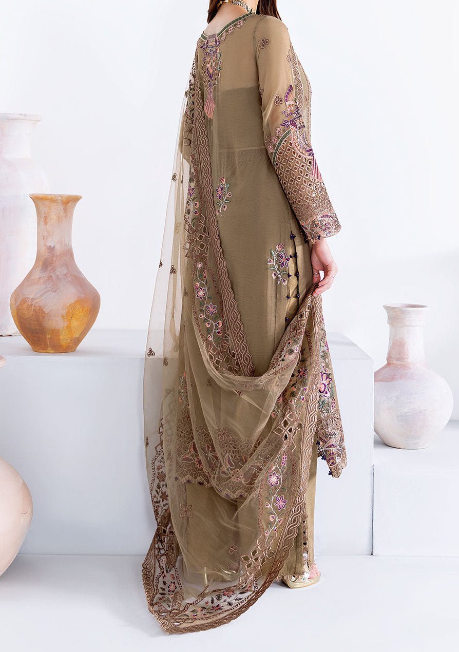 Ramsha Arzoo Pakistani Embroidered Chiffon Dress - db29884