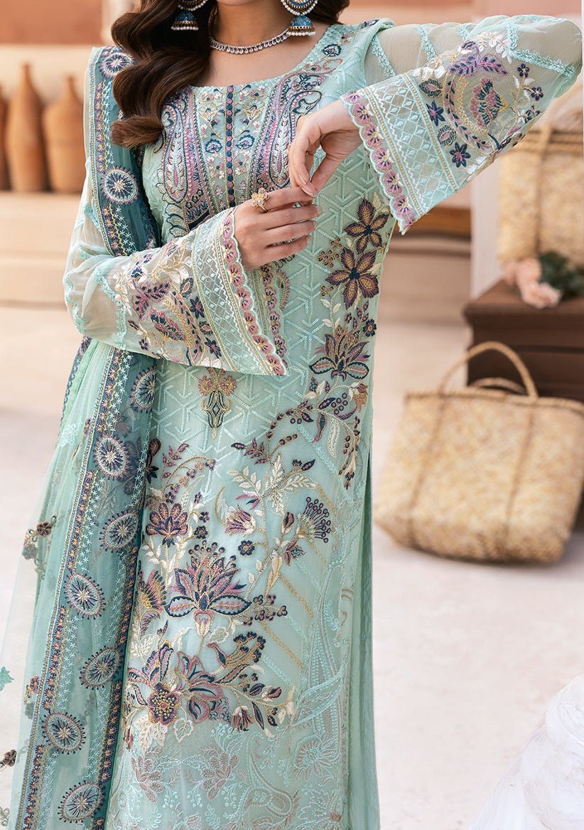 Ramsha Arzoo Pakistani Embroidered Chiffon Dress - db28026