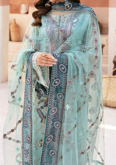 Ramsha Arzoo Pakistani Embroidered Chiffon Dress - db28026