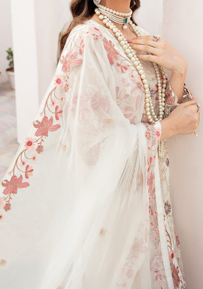 Ramsha Chevron Pakistani Luxury Chiffon Dress