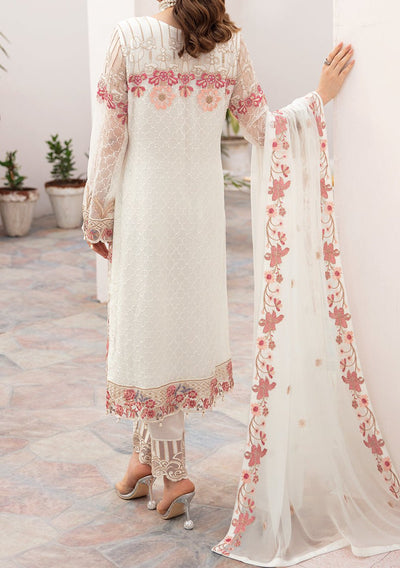 Ramsha Chevron Pakistani Luxury Chiffon Dress