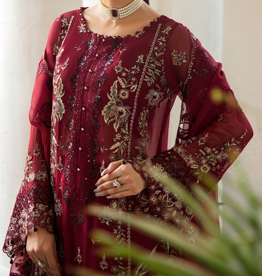 Ramsha Dastak Pakistani Luxury Chiffon Dress - db27547