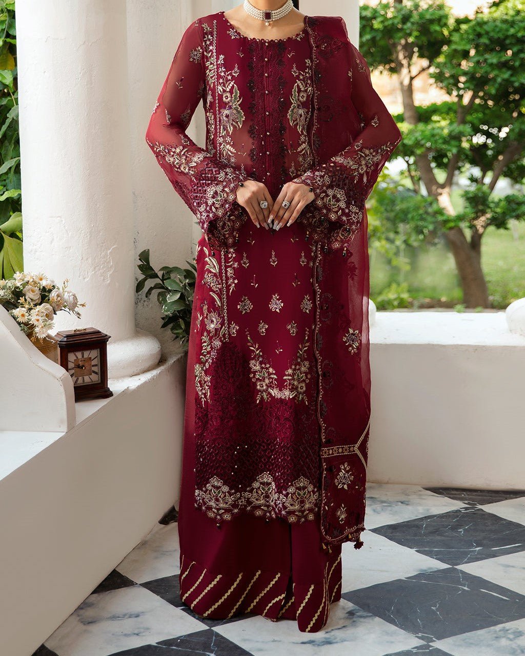 Ramsha Dastak Pakistani Luxury Chiffon Dress - db27547