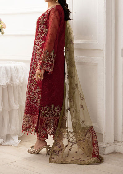 Ramsha Dastoor Pakistani Luxury Organza Dress - db29515