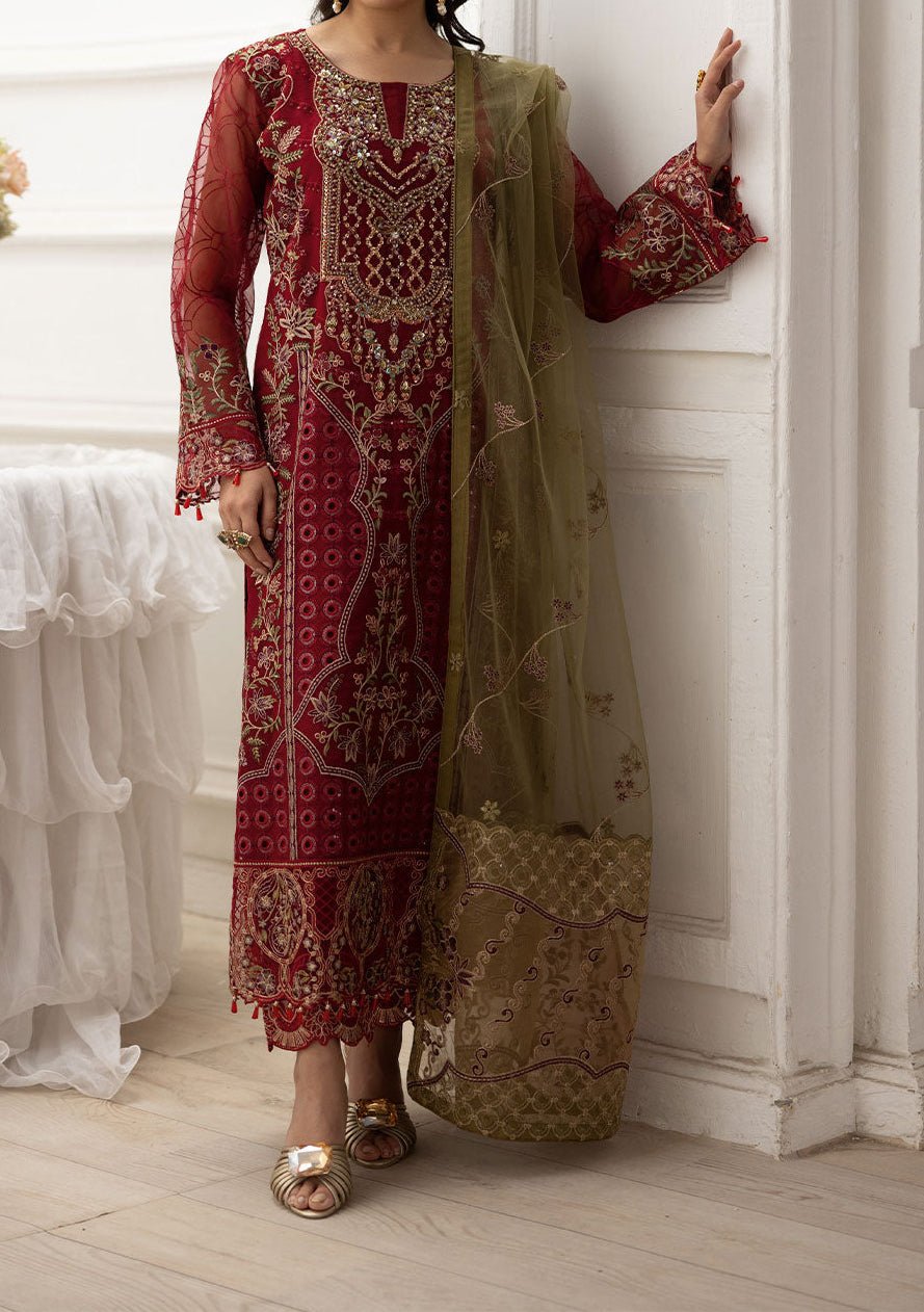 Ramsha Dastoor Pakistani Luxury Organza Dress - db29515