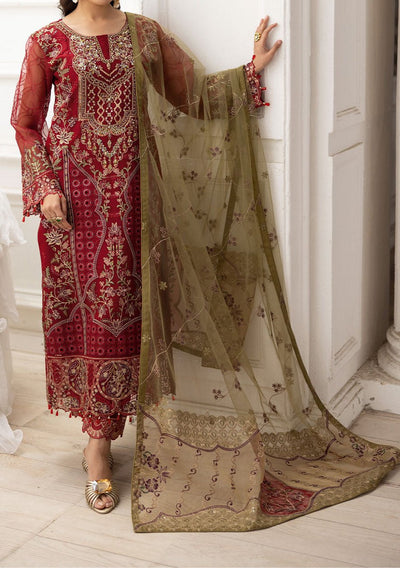 Ramsha Dastoor Pakistani Luxury Organza Dress - db29515
