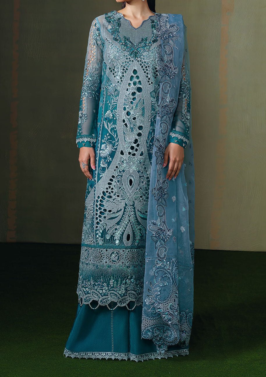 Ramsha Festive Pakistani Luxury Organza Dress - db30326