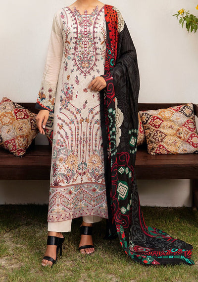 Ramsha Mashaal Embroidered Printed Lawn Dress - db26984