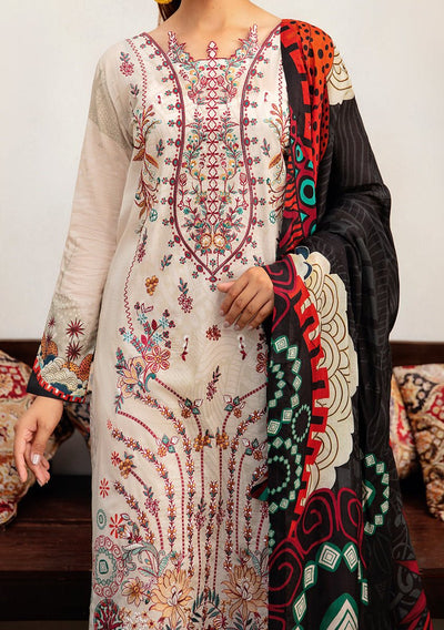 Ramsha Mashaal Embroidered Printed Lawn Dress - db26984