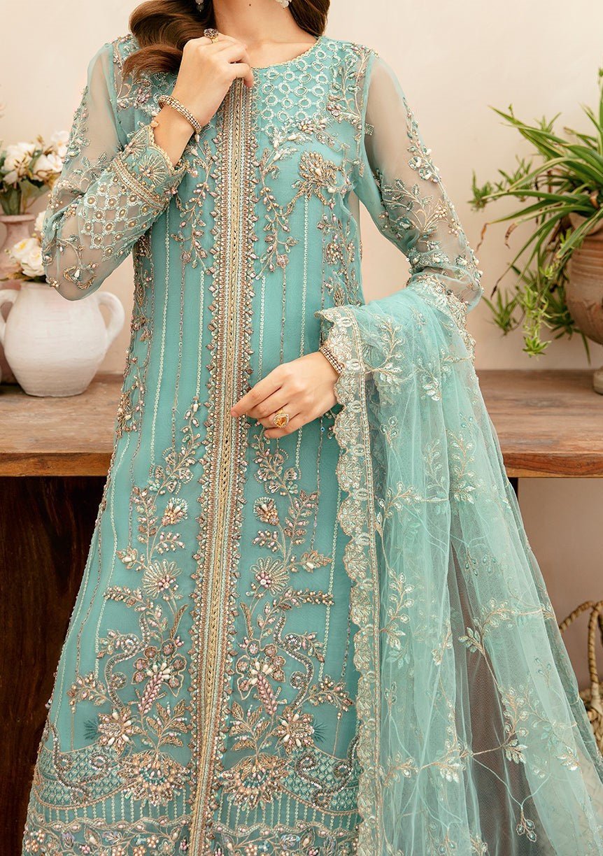 Ramsha Pakistani Luxury Organza Dress - db29112