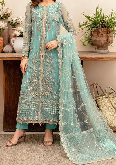 Ramsha Pakistani Luxury Organza Dress - db29112
