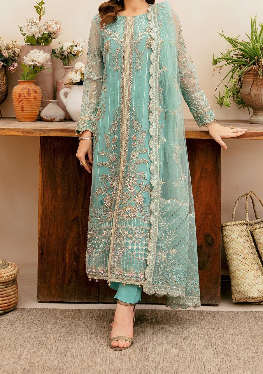Ramsha Pakistani Luxury Organza Dress - db29112