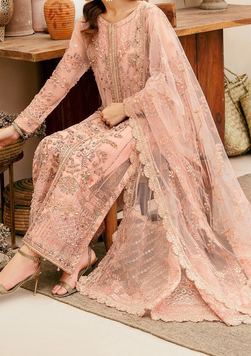 Ramsha Pakistani Luxury Organza Dress - db29111