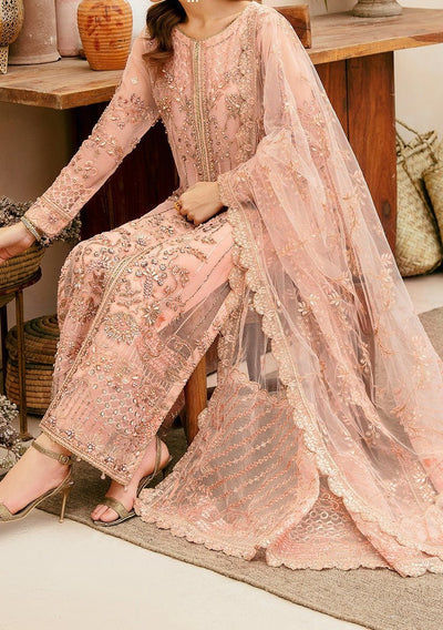 Ramsha Pakistani Luxury Organza Dress - db29111