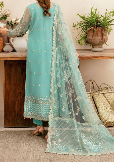 Ramsha Pakistani Luxury Organza Dress - db29112