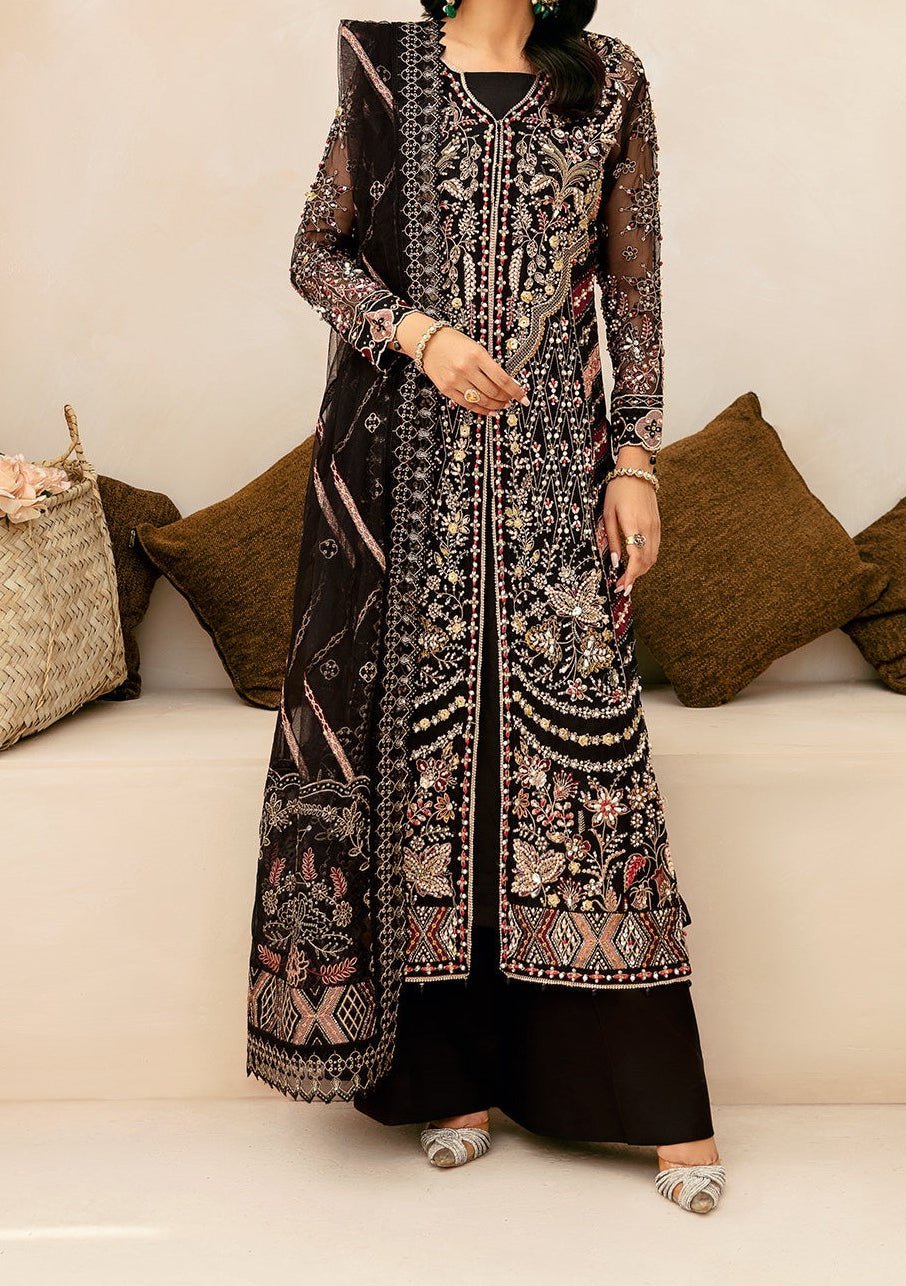Ramsha Pakistani Luxury Organza Dress - db29110
