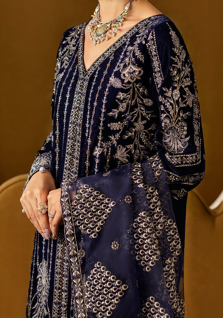 Ramsha Pakistani Luxury Velvet Dress - db27562