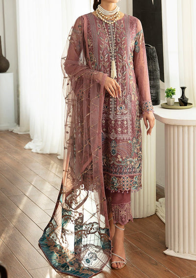 Ramsha Rangoon Pakistani Luxury Chiffon Dress - db28940