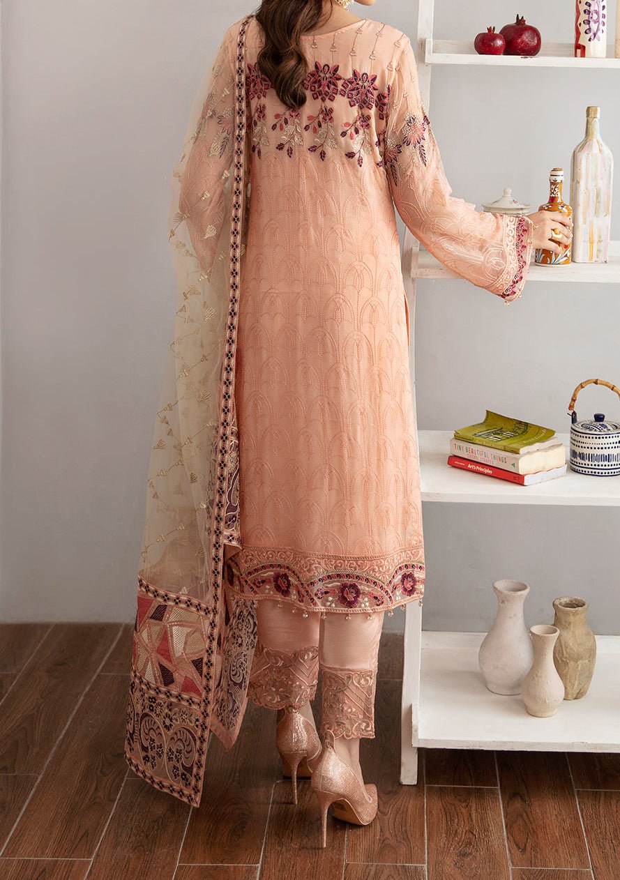 Ramsha Rangoon Pakistani Luxury Chiffon Dress - db28950