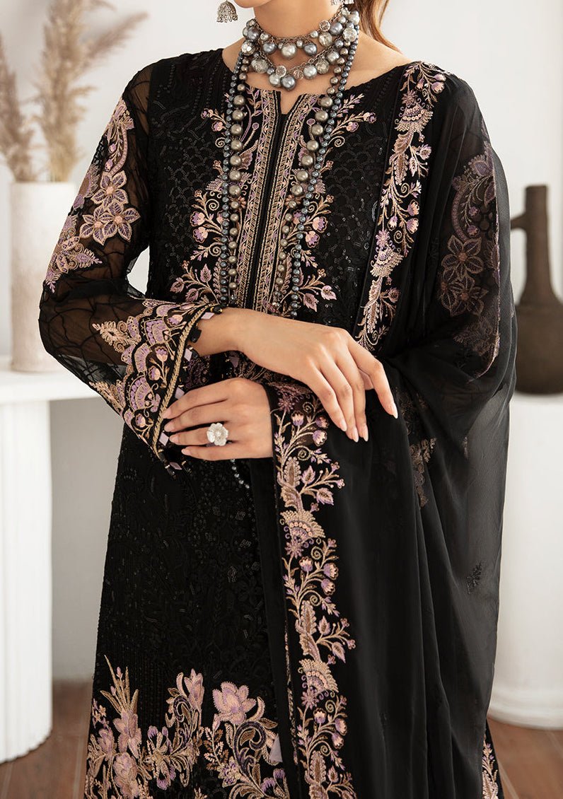Ramsha Rangoon Pakistani Luxury Chiffon Dress - db28944