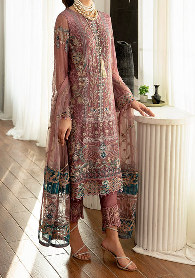Ramsha Rangoon Pakistani Luxury Chiffon Dress - db28940