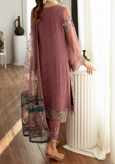 Ramsha Rangoon Pakistani Luxury Chiffon Dress - db28940