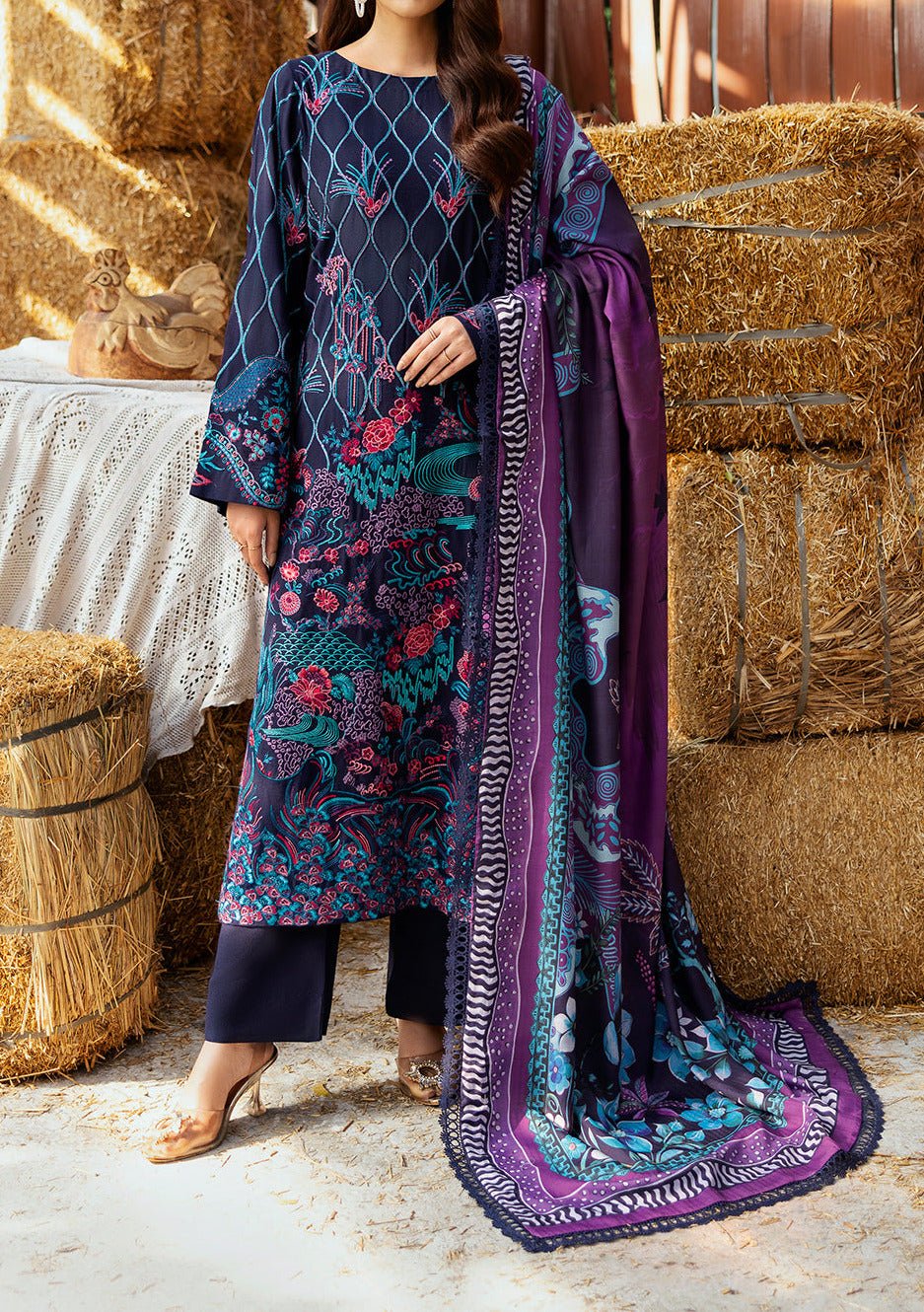 Ramsha Reet Pakistani Luxury karandi Dress - db27642