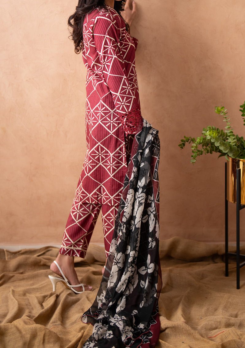 Regalia Chikankari Embroidered Lawn - db29160
