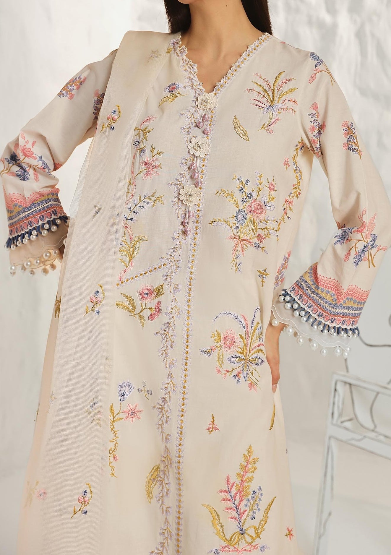 Sana Safinaz Muzlin Summer Pakistani Lawn Dress - db26950