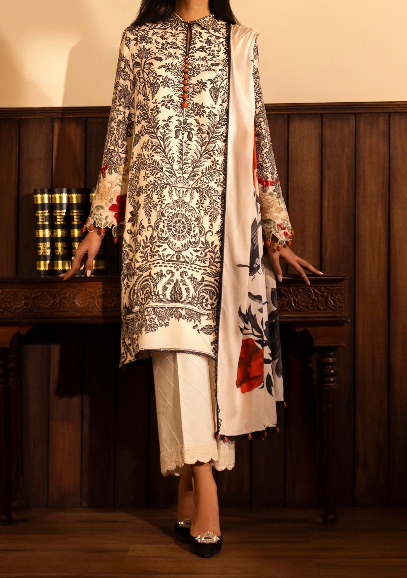 Sana Safinaz Muzlin Winter Pakistani Dress - db27287