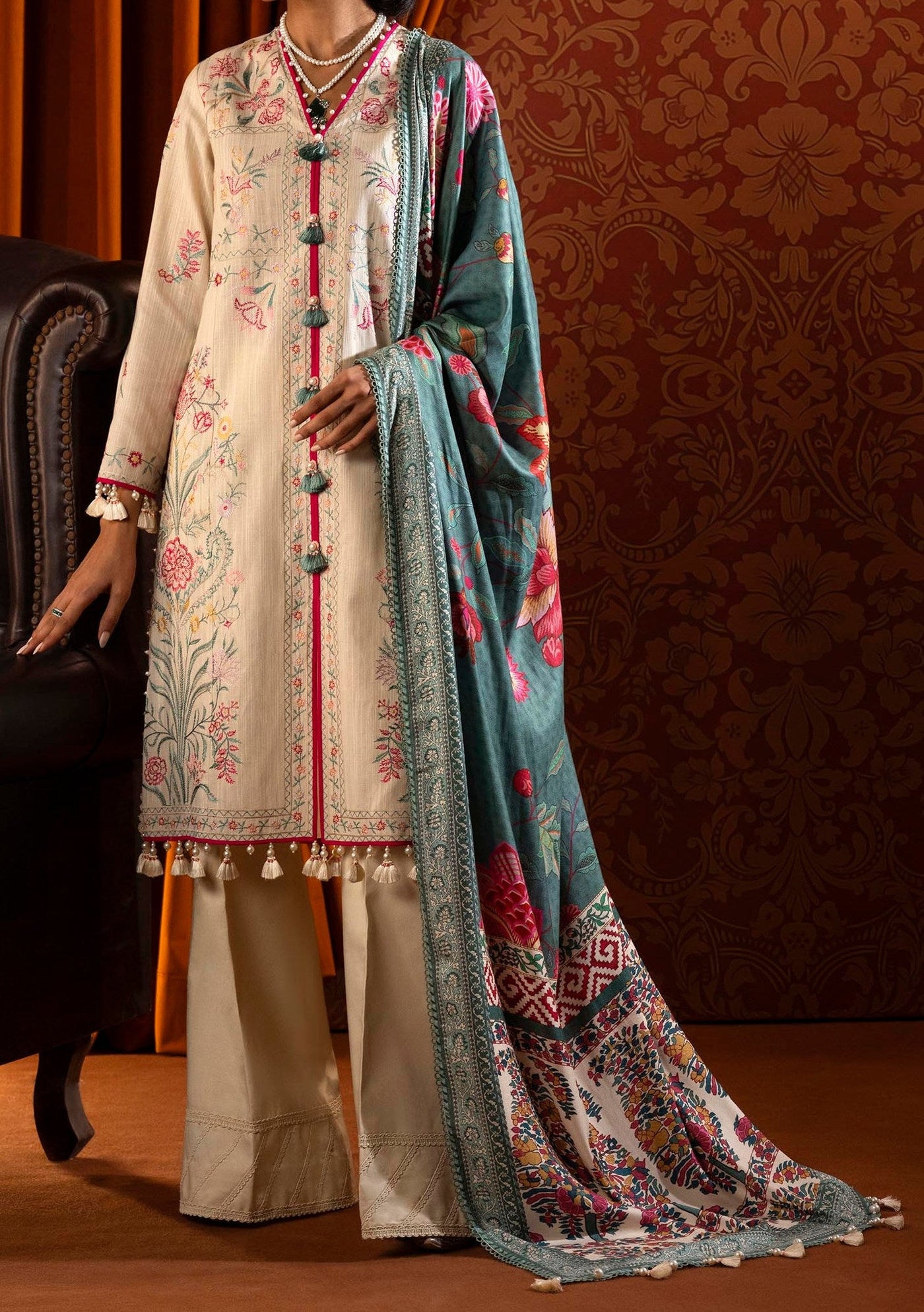 Sana Safinaz Muzlin Winter Pakistani Lawn Dress - db27265