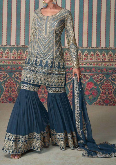 Sayuri Nikhaar Party Wear Sharara Suit - db29183