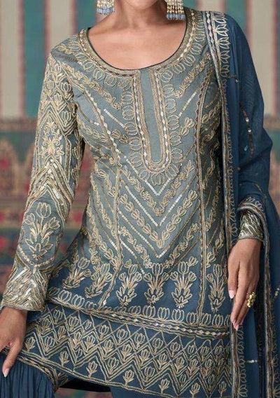 Sayuri Nikhaar Party Wear Sharara Suit - db29183