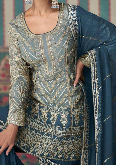 Sayuri Nikhaar Party Wear Sharara Suit - db29183