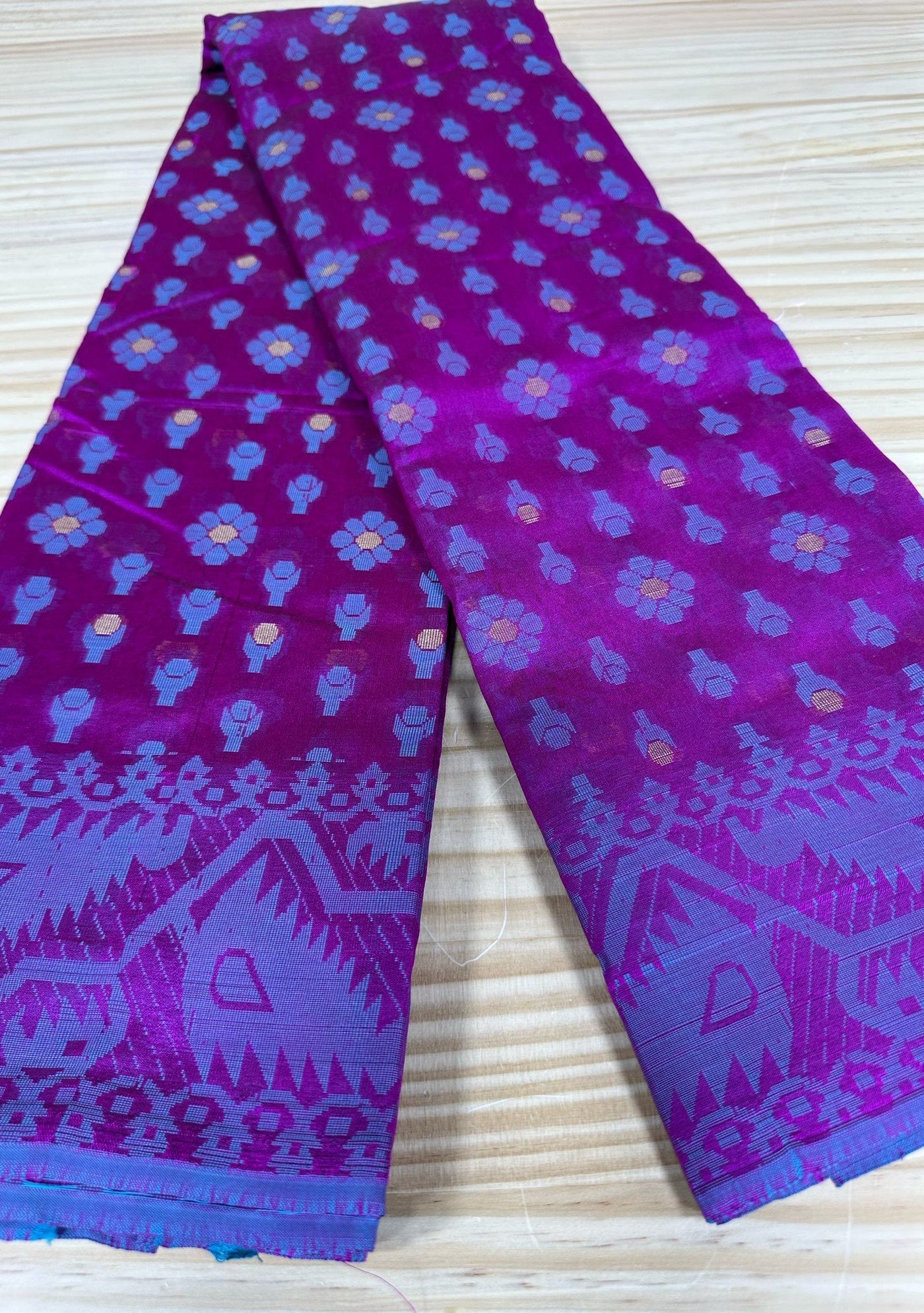 Traditional Halfsilk Jamdani Saree - db28597