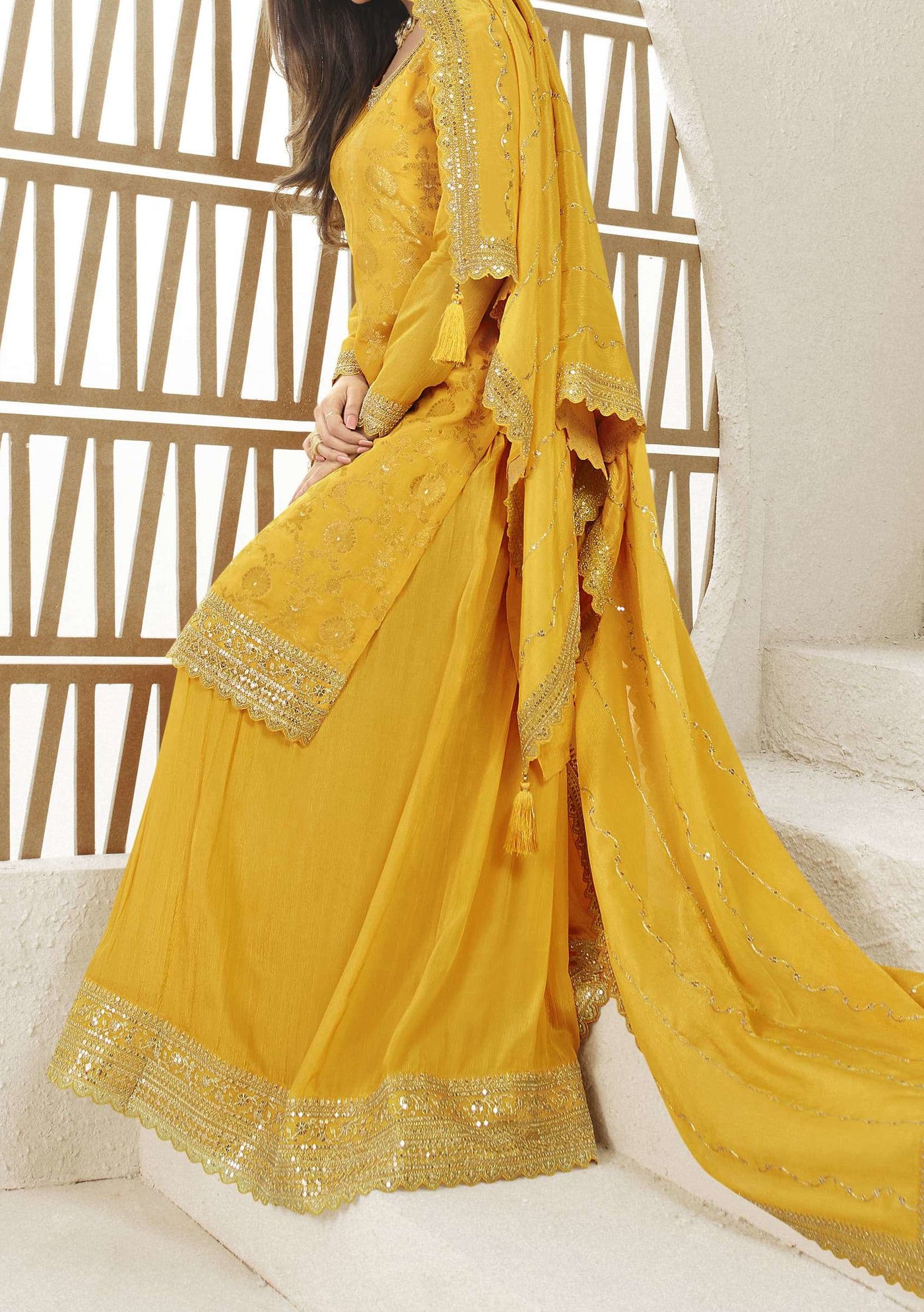 Vinay Karva Party Wear Palazzo Suit
