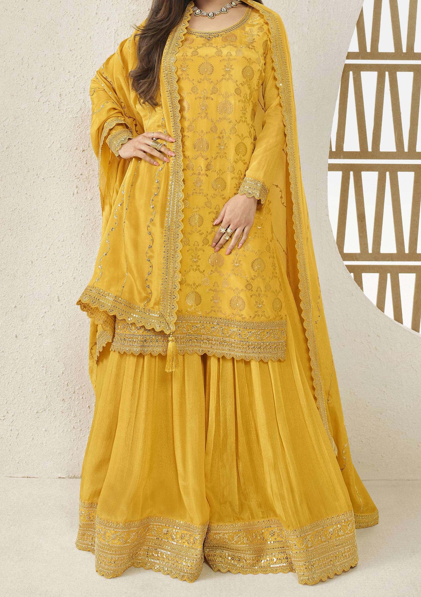 Vinay Karva Party Wear Palazzo Suit
