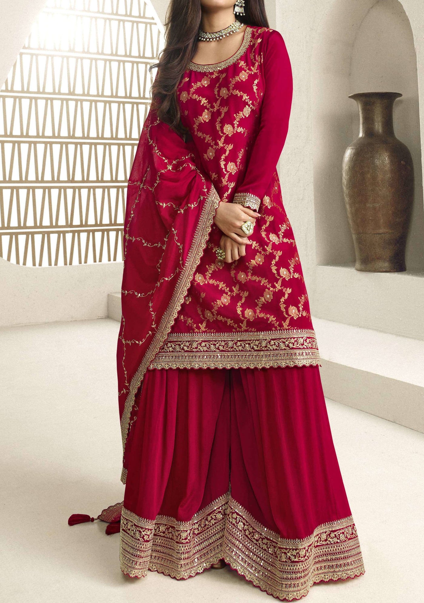 Vinay Karva Party Wear Palazzo Suit