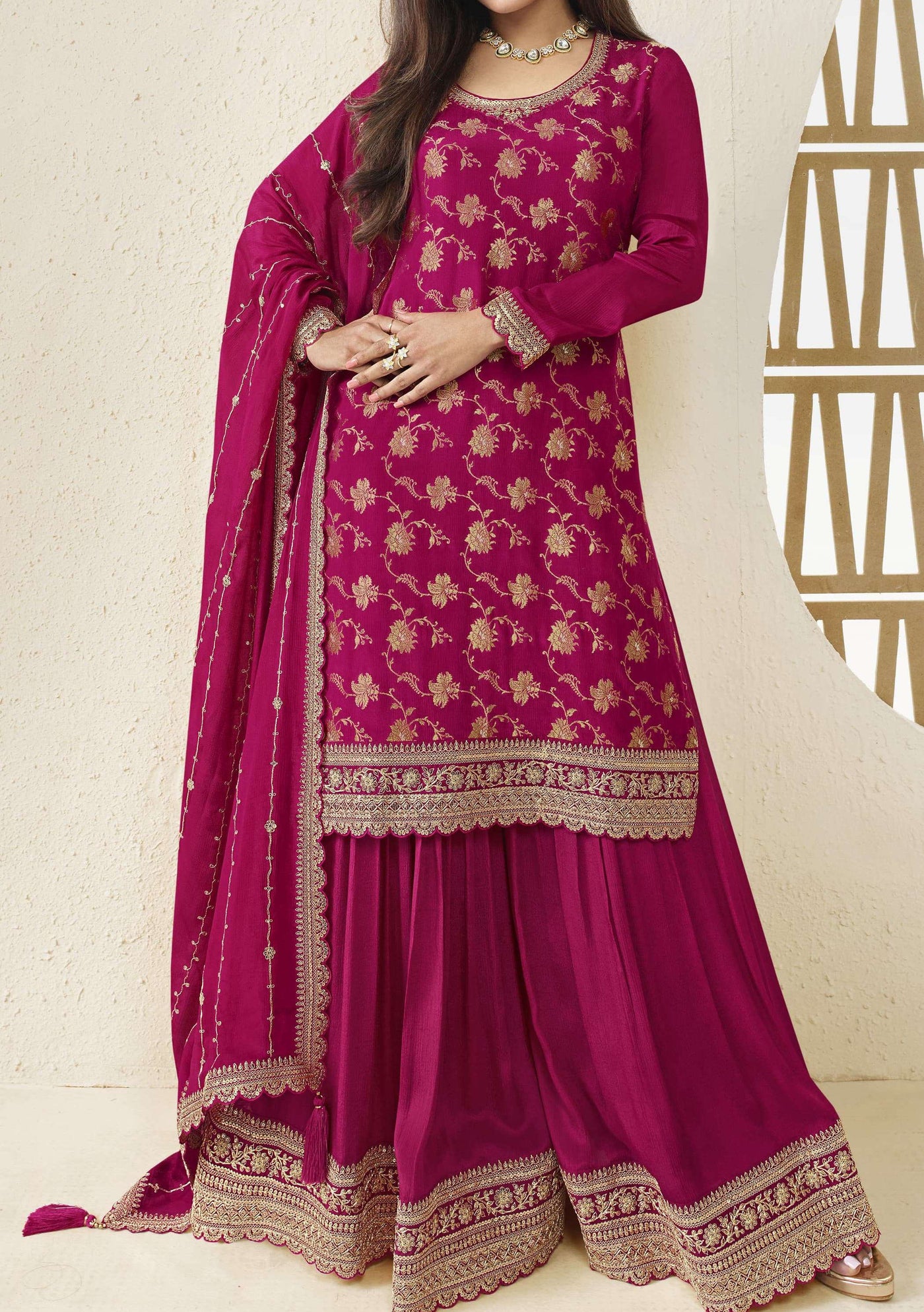 Vinay Karva Party Wear Palazzo Suit