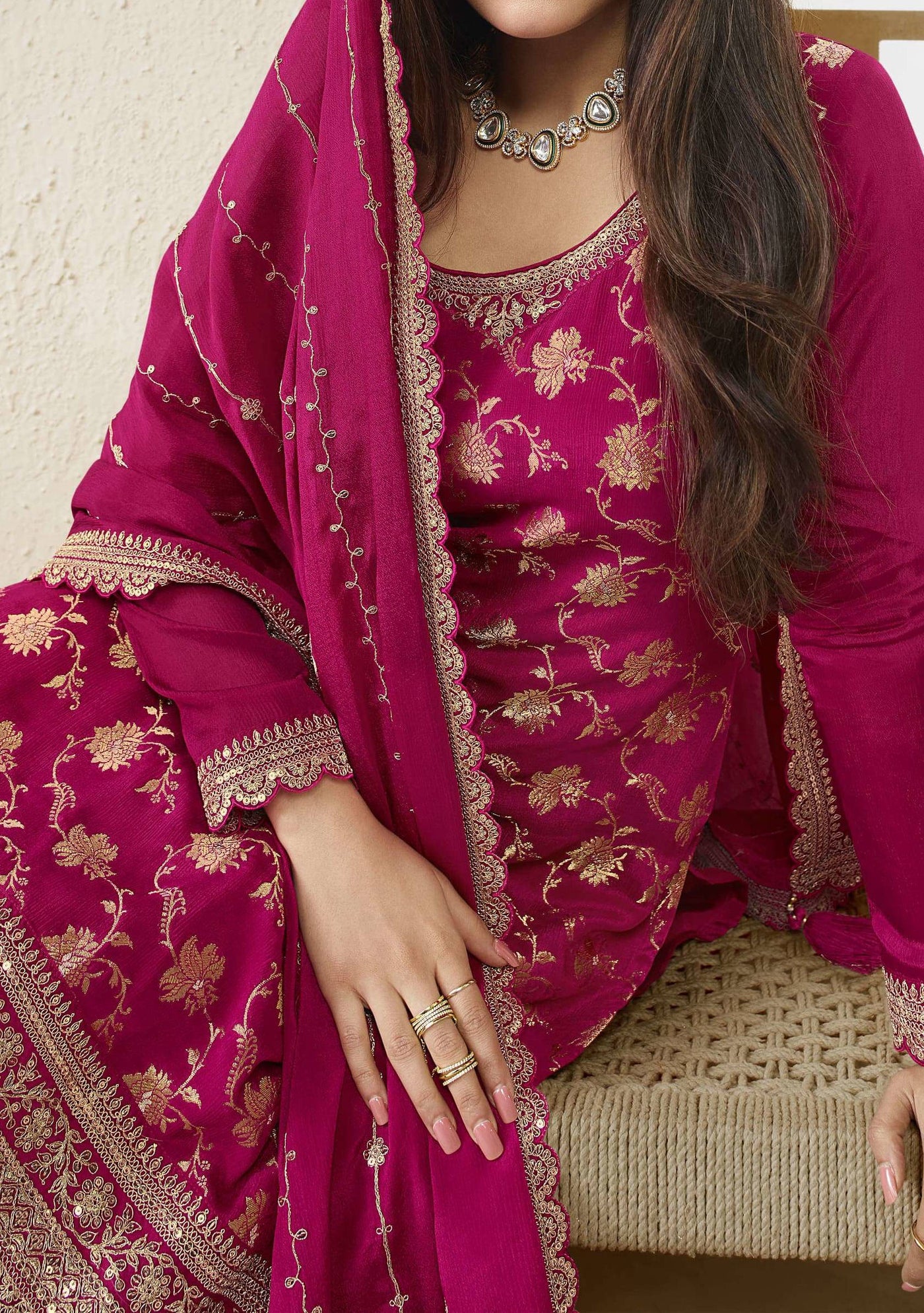 Vinay Karva Party Wear Palazzo Suit
