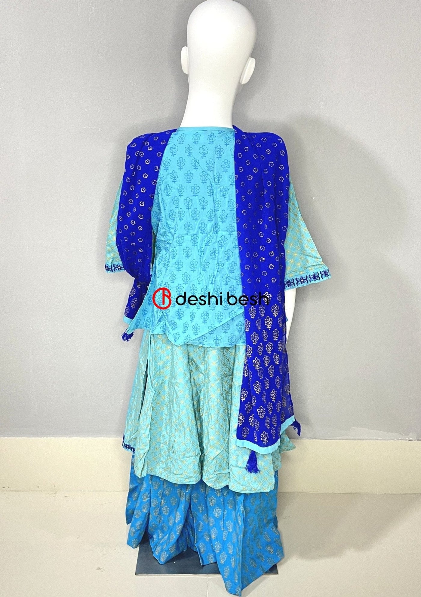 Aarong Printed Embroidered Linen Shalwar Suit - db18847