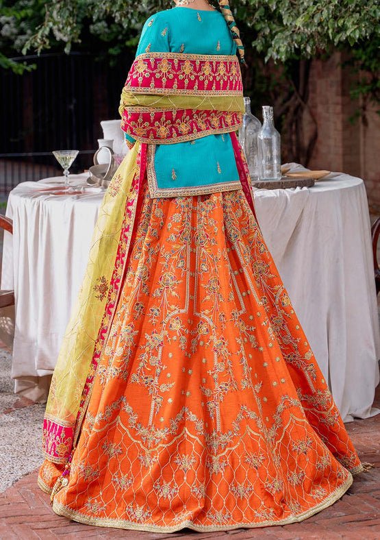 Akbar Aslam Maahru Pakistani Raw Silk Lehenga Choli - db24742