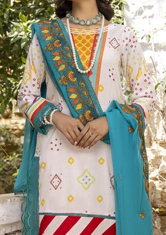 Alzohaib Rung Pakistani Embroidered Lawn - db23335