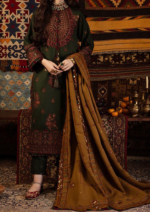 Asim Jofa Kashmiri Taanka Pakistani Twill Dress - db24038