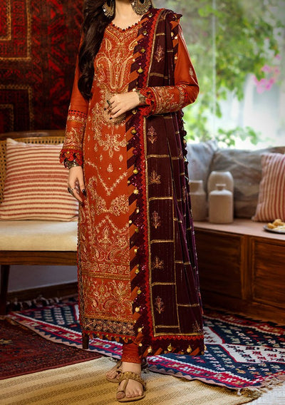 Asim Jofa Kashmiri Taanka Pakistani Twill Dress - db24037