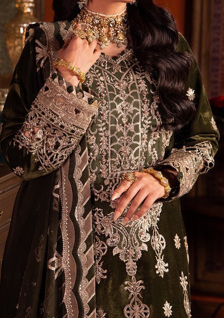 Asim Jofa Makhmal Pakistani Velvet Dress - db24382