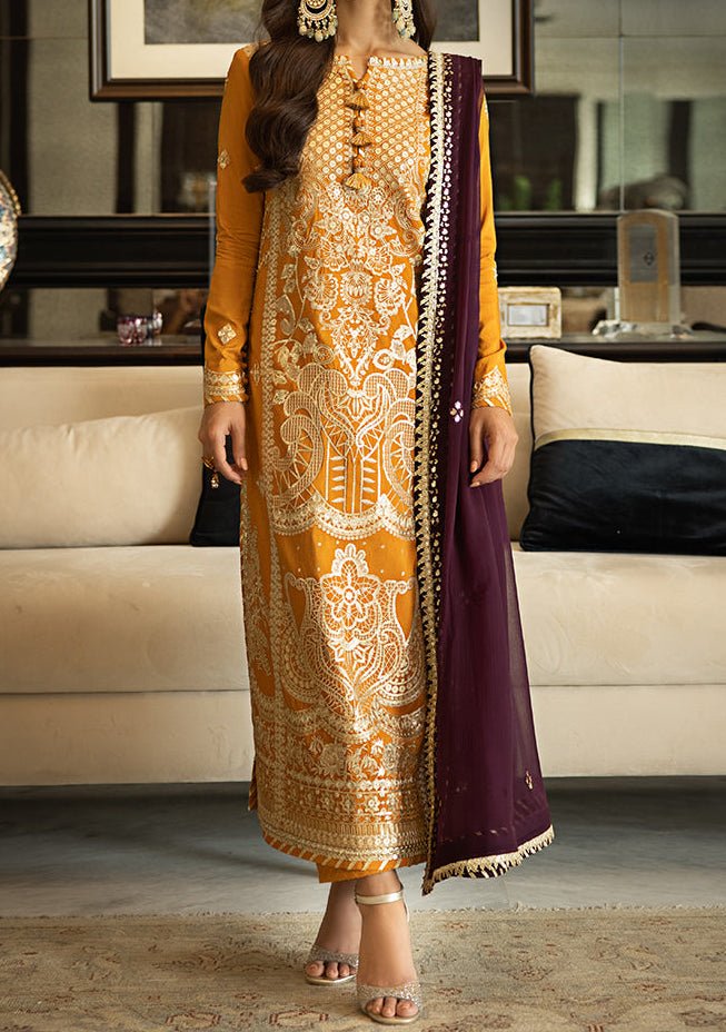 Asim Jofa Rang E Noor Pakistani Cotton Silk Dress - db24189