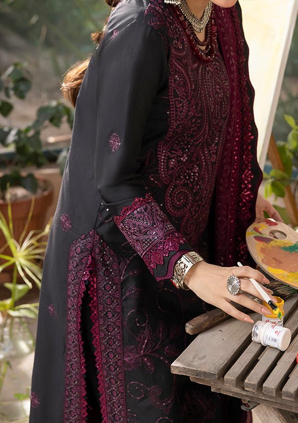 Asim Jofa Shadow Pakistani Lawn Silk Dress - db24434